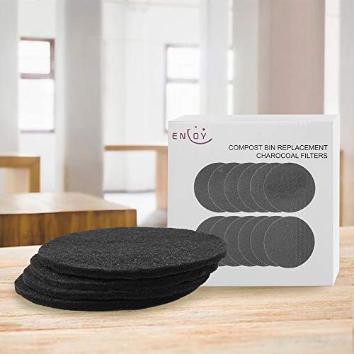 12 Pack Compost Bin Filters Extra Thick Activated Carbon Kitchen