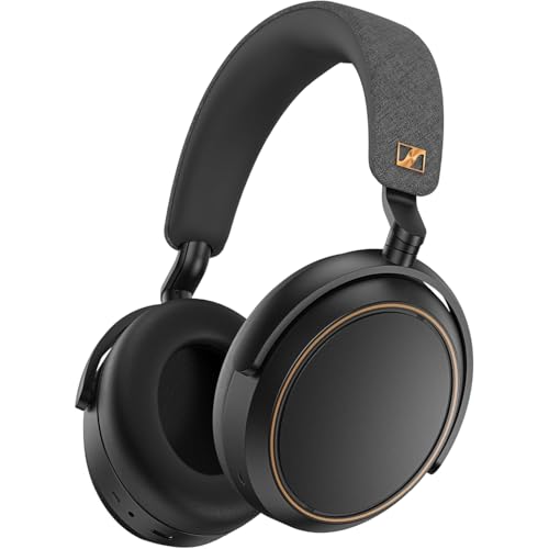 Sennheiser MOMENTUM 4 Wireless Special Edition: Bluetooth per telefonate cristalline con cancellazione adattiva del rumore, 60 h di autonomia e design pieghevole leggero, Nero/Rame