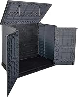 Duramax Cedargrain StoreAway 1200L Plastic Garden Storage Shed Grey view 13