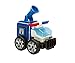 MAGFORMERS Amazing Police 50Piece, Wheels, Blue Red Colors, Educational Magnetic Geometric Shapes Tiles Building STEM Toy Set Ages 3+