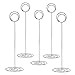 MANGZ 15 Pack 8.75 Inch Tall Table Number Holder, Place Card Holder, Wire Photo Holder Clip Perfect for Weddings, Banquets