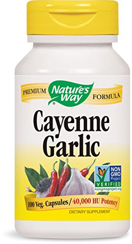 Nature's Way Cayenne and Garlic, 100 Capsules (Pack of 2)