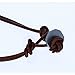 Metal Cross Pendant on Brown Double Strand Leather Cord Mens Necklace, Cord 18