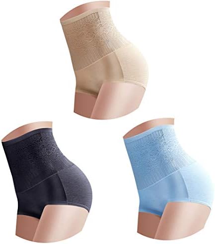 respeedime 3-Pack Postpartum Briefs High Waisted Solid Color Underwear for Women