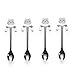 Huayoung 4-pcs Lovely Cat Stainless Steel Hanging Spoons Dessert Spoons Tea Coffee Scoops (4.5-inch in length)