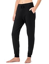 NAVISKIN pantalones de yoga para correr para mujer, pantalones de exterior para salón, pantalones de sudoración con bolsillos laterales