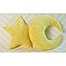 Snuggle Stuffs Crescent Moon Minky Plush Yellow Throw Pillow
