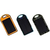 Waterproof and Shockproof Solar Charger Power Bank - Outdoor Essential Power Bank (5000mAh) from The Emperor of Gadgets&reg;