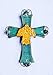 Unique Wooden Crucifix With Antiqued Metal Decorative Heart And Inspirational Prayer Inscribed On Cross (Assorted Colors)