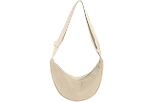 RUNGION Crossbody Bag Hobo Sling Crescent Bag Women Men Trendy Small Shoulder Bag Purse Dumpling Bag Casual Handbag Adjustable Strap