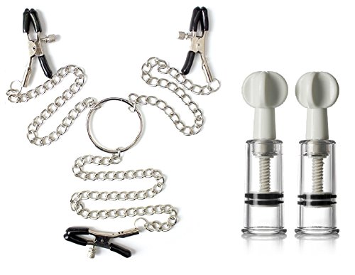 Nipple clamps teasers sex chain labia clamps and nipple correctio…