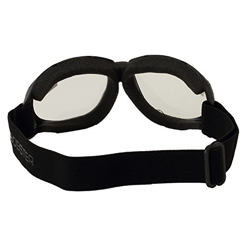 Bobster Cruiser Goggles,Black Frame/Clear Lens,one size