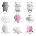 Aiboshi Mochi Squishy Toys, 20 PCS Mini Squishies Animals Stress Relief Squishys Stretchy Toy for Easter Basket Stuffers,Easter Egg Fillers,Easter Toys