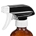 Olilia 8oz Amber Glass Spray Bottles 2 Pack, with Mist and Stream Settings Sprayer Top, Chalkboard Labels