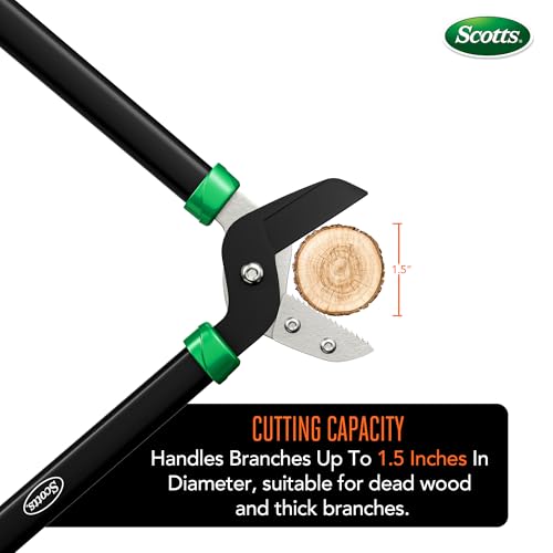 Scotts 21 in. Anvil Lopper – Heavy-Duty Branch Cutter with Teflon-Coated Carbon photo 9