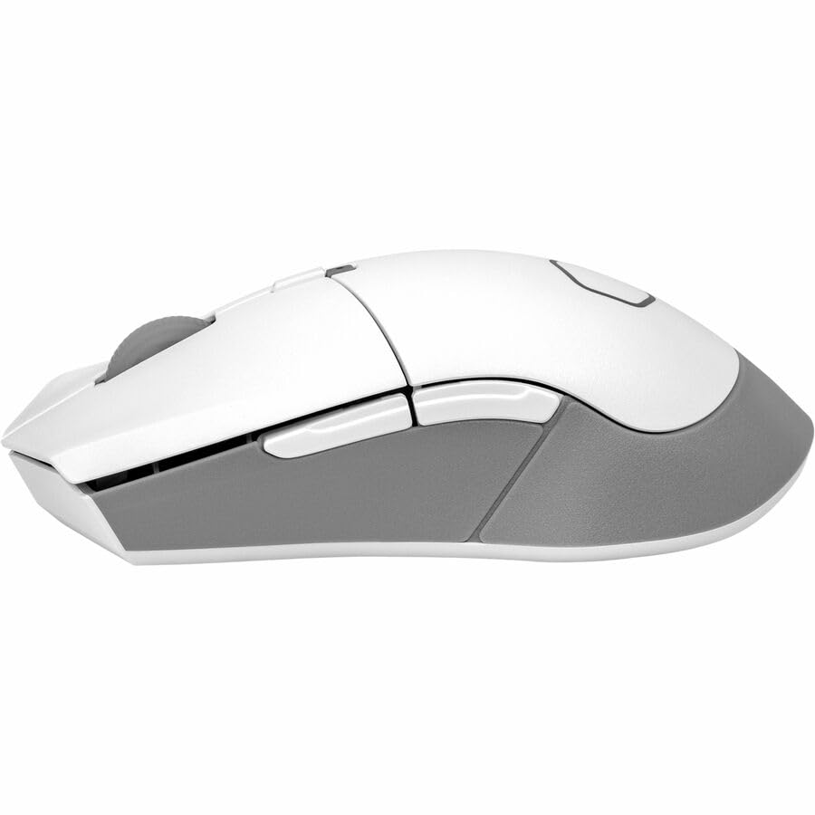 Cooler Master MM311 Wireless Gaming Mouse White, Adjustable 10,000 DPI, Palm|Claw Grip, 2.4GHz Wireless, PixArt Optical Sensor, PTFE Feet, RGB Lighting (MM-311-WWOW1)