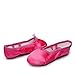Kid Girl's Satin Practise Ballet Slipper Yoga Shoe