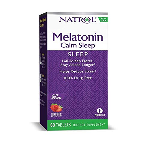 Natrol Advanced Melatonin Calm Sleep 6mg Fast Dissolve Strawberry - 60 Tablets Natrol Advanced Melatonin Calm Sleep 6mg Fast Dissolve Strawberry - 60 Tablets