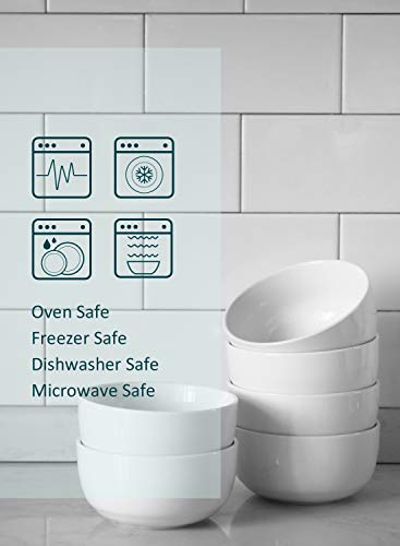 image for Teocera 10 Ounce Porcelain Bowl Set, Small Bowls - A Healthier Way for