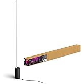 Philips Hue Signe Smart Floor Lamp, Black - White and Color Ambiance LED Color-Changing Light - 1 Pack - Control with Hue App