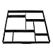 Yosoo DIY Personalized Pathmate Stone Road Mold Garden Walk Driveway Model Outdoor Decorative Stones Paving Garden Lawn Molds Brick Stone(Black)