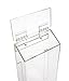 Outdoor Brochure Holder Acrylic Wall Mounting Literature Dispenser