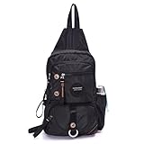 Lanspace Sling Bag CrossBody Shoulder Backpack Daypack for 11.6-Inch iPad Tablet Laptop Hiking Walking Working School Men