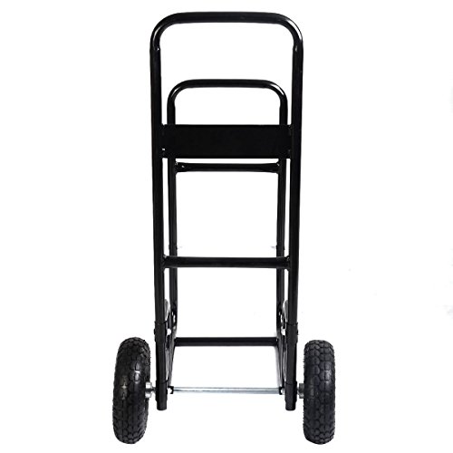 totoshop Firewood Carrier Wood Mover Hauler Fire Rack Caddy Cart Dolly Rolling