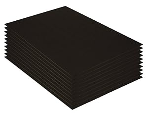 Image of Pacon Foam Board, Black-on-Black,  20" x 30", 10 Sheets