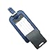 (Navy Blue) Stylish Leather ID Tags Business Card Holder for Luggage Baggage ID Travel Identifier for DJ Equipment Travel Bag Flight Case ID Name Suitcase Label Sports Bag New Gift