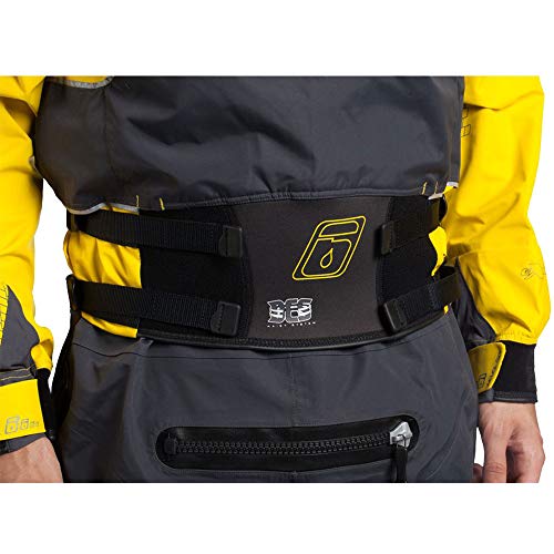 Level Six Emperor 3.0 Ply Drysuit, X-Small, Bright Yellow/Charcoal