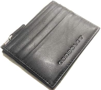 Genuine Leather Black Credit Card Case
