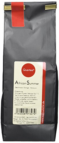 Quertee Rotbuschtee "African Summer" mit Geschmack nach Orange und Maracuja - Rooibos Tee (250 g) – Bild 3