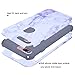 iPhone 7 Plus Case, Dexnor Dual Layer Hybrid Marble Hard Case Full Body Anti Scratch Shock-Absorbing Protective Case for iPhone 7 Plus 5.5’’ - Gray
