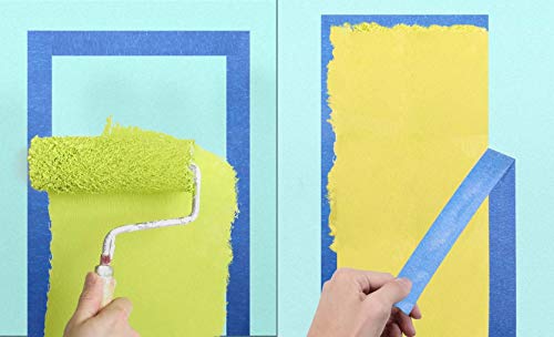 Blue Painters Tape 1/4" 1/2" 3/4" x 60 yd, Multi Size Pack - Painting & Masking Tape - Easy and Clean Removal - Multi Surface Use - ISO 9001 Worldwide Quality - Leaves No Residue Behind