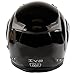 Dual Visor Modular Flip up Gloss Black Motorcycle Snowmobile Helmet DOT (S)