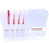 Leak Proof Travel Bottles, TravelBuddy set of silicone reusable containers, Travel Tubes for Shampoo lotion soap (3oz) (white)