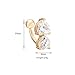 CrazyPiercing Reverse Belly Button Ring, Cross Cubic Zirconia Dangle Body Navel Ring Barbell Piercing 14G (Clear Heart Belly Ring)
