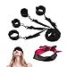 Feeke Fetish Bed Restraint Kit for Sex,Sex Straps BDSM Toys Sets with Hand Cuffs Ankle Cuff Bondage Tie up Handcuffs Mattress Harness Things Sex Play Game for Couples Women Men