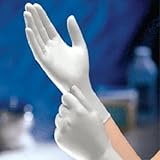 Safe-Touch Disposable Latex Exam Gloves, Powder-Free, Size Large, Case of 10/100s (1000 ct)