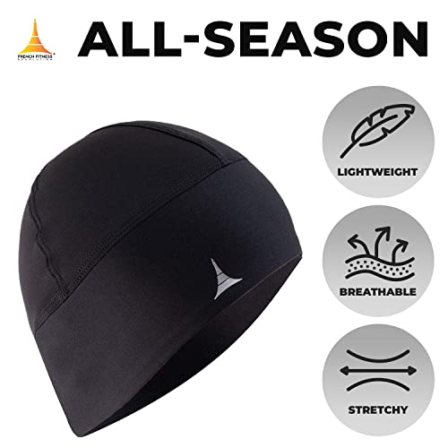 French Fitness Revolution Skull Cap Helmet Liner Running Beanie