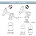 Maymom 21 mm Small Flagne w/Valve and Membrane Compatible with Spectra Breast Pumps S1, S2, M1, Spectra 9 with Narrow (Standard) Bottle Neck;