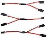 Apex RC Products 3 Pack - 6" / 150mm JR / Spektrum / Hitec Style Servo Y Harness 1031
