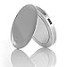 Hyper Pearl Compact Mirror USB Rechargeable Battery Pack, Light Up Personal Makeup Mirror with a 3000mAh Battery and 2.1 Amp USB Port (Silver)