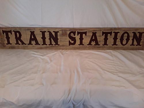Train / Wood Sign / Station / Depot / Custom / Decor / Wall Hanging