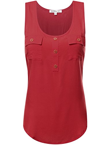 Fifth parallel threads fpt womens sleeveless rayon blou…