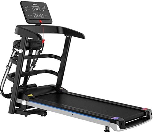 Baibao Motorised Electric Treadmill Folding Electric Motorised Treadmill Walking Running Machine Adjustable Incline Fitness Treadmill (Color : White, Size : 138x68x124cm)