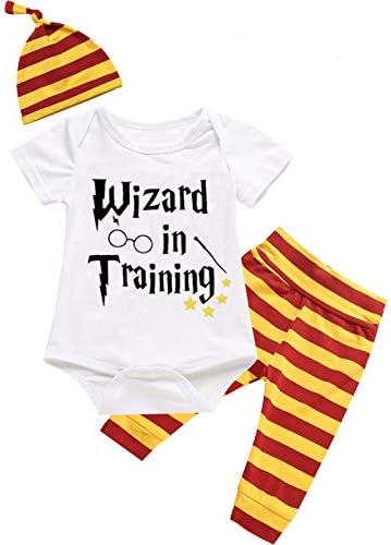 Outfit Set Baby Boy Wizard Magician Funny Romper