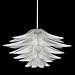 Lampwin Ceiling Pendant Lights DIY IQ Jigsaw Puzzle Lotus Flower Lamp Shade Kit Chandelier 53CM/21Inch Diameter (White)