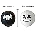 60 Pcs Marshmellow DJ Birthday Party favors - 12 Favor Bags, 24 Balloons, 12 Tattoo Stickers, 12 Bracelets